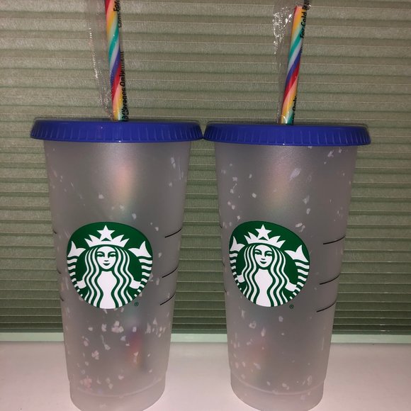 Starbucks Other - 🌈Starbucks Confetti Color Changing Cup DUO! 🌈